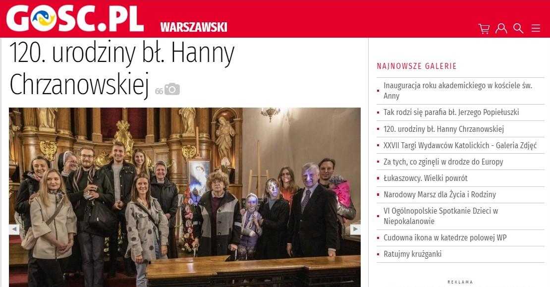 Link do fotorelacji z rocznicy urodzin Hanny Chrzanowskiej
